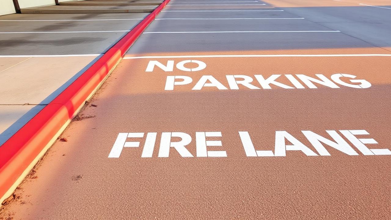 Featured image for blog post: Texas Fire Lane Striping Requirements: An Austin Property Manager's Guide