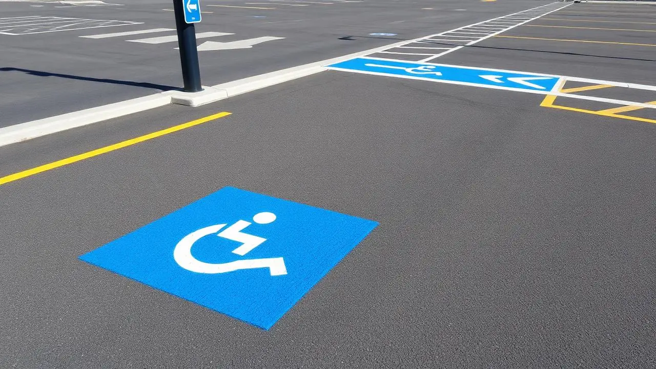 ADA & TAS Compliance Striping